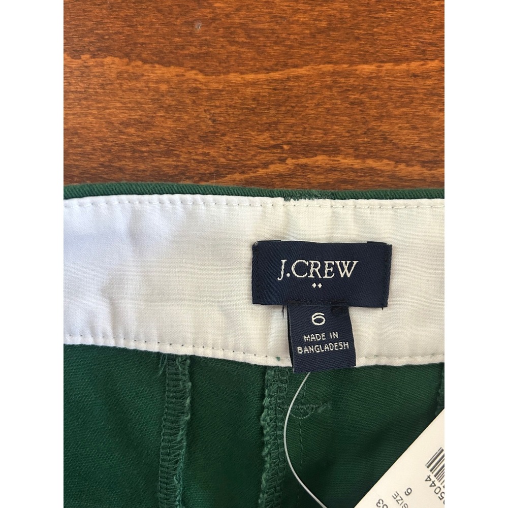 J.Crew Womens 5 Inch Chino Shorts Kelly Green Cotton Twill Size 6 H1453 NWT - Picture 5 of 8